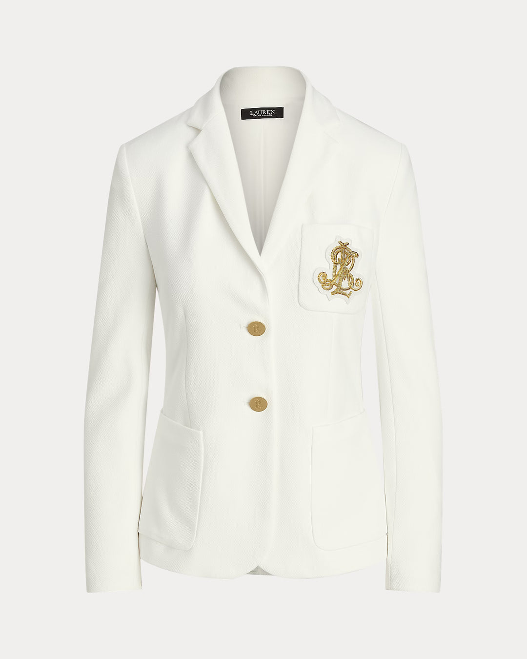 Lauren Ralph Lauren Bullion Jacquard Blazer | White
