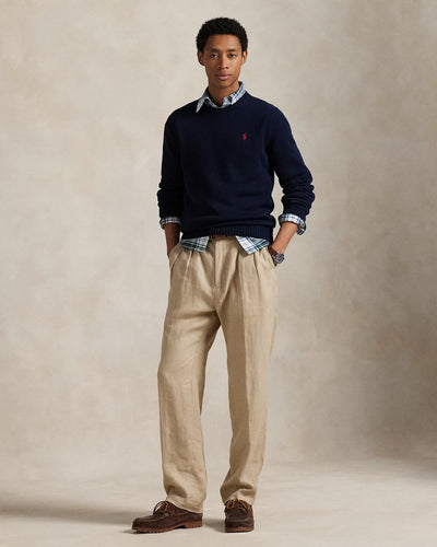 Ralph Lauren Cotton Crewneck Jumper | Hunter Navy