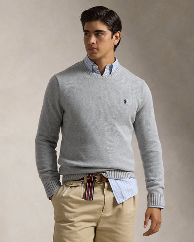 Ralph Lauren Cotton Crewneck Jumper | Grey