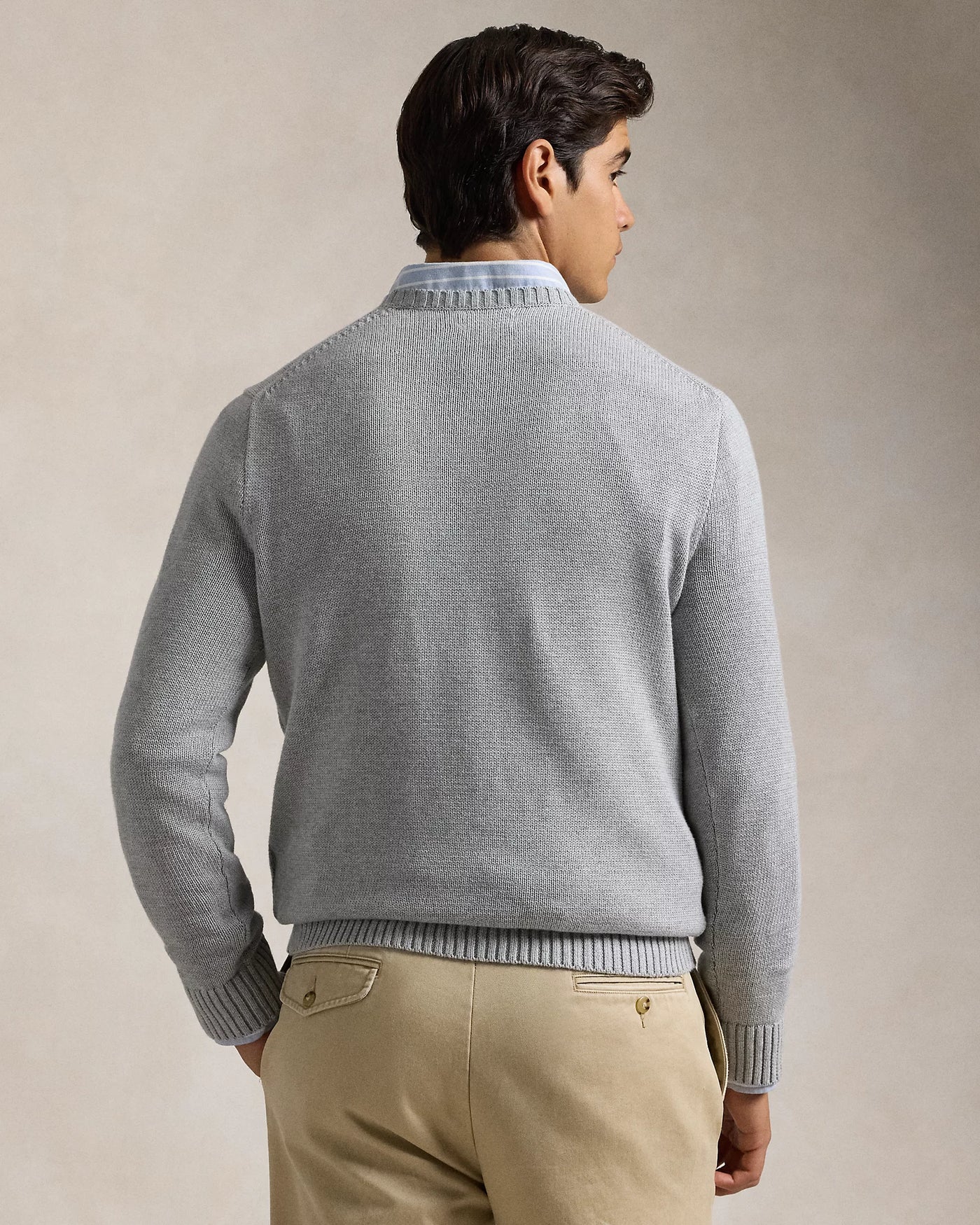 Ralph Lauren Cotton Crewneck Jumper | Grey