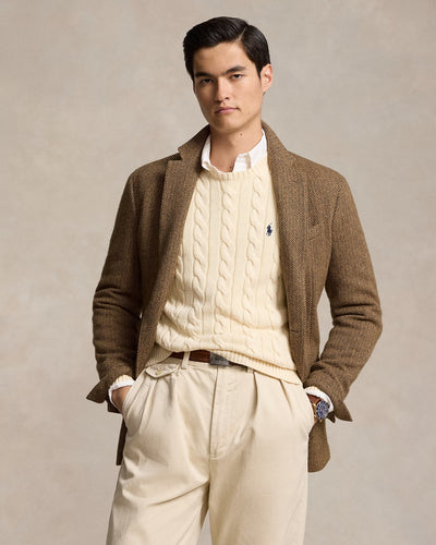 Ralph Lauren Cable-Knit Cotton Jumper | Andover Cream