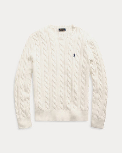 Ralph Lauren Cable-Knit Cotton Jumper | Andover Cream