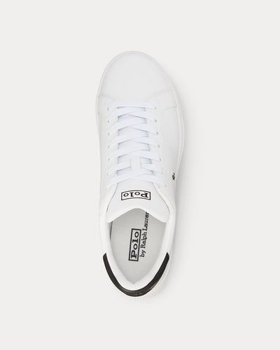 Ralph Lauren Heritage Court II Leather Men's Trainer | White/Black