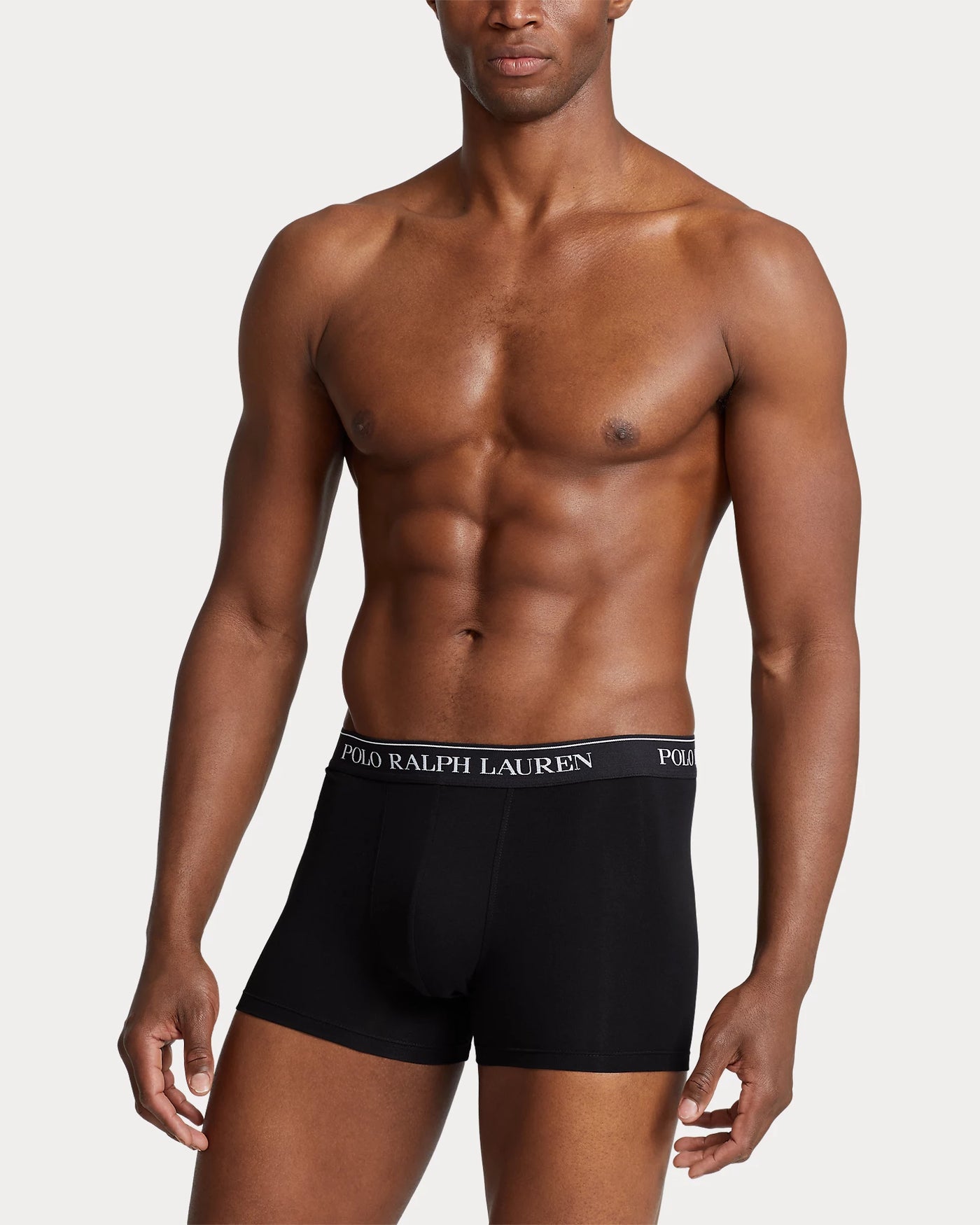 Ralph Lauren Stretch Cotton Boxer Shorts 3-Pack | Black