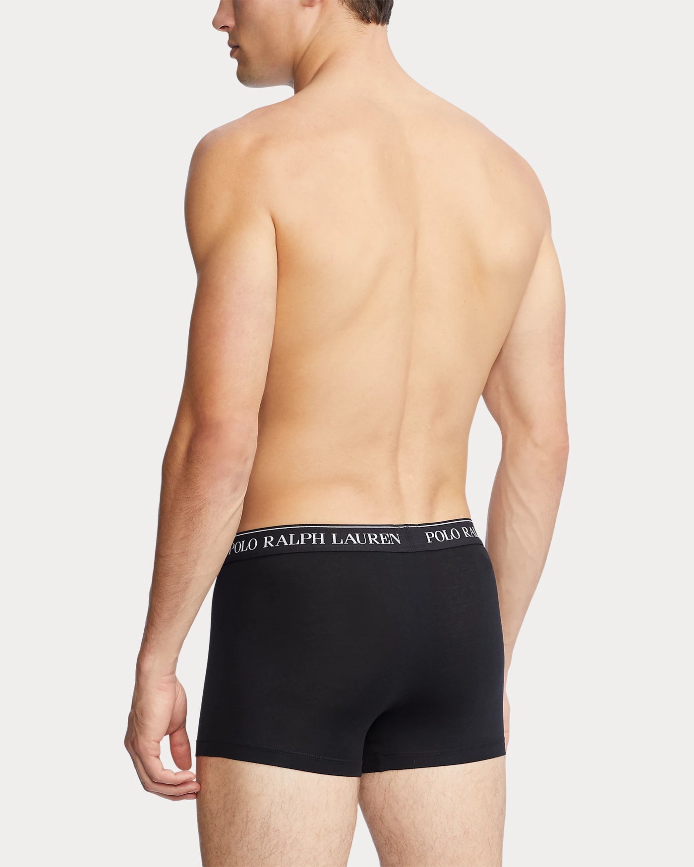 Ralph Lauren Stretch Cotton Boxer Shorts 3-Pack | Black/White/Grey