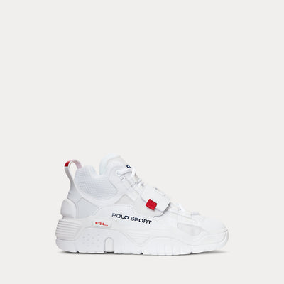 Ralph Lauren PS100 High-Top Trainer | White