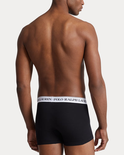 Ralph Lauren Classic Stretch-Cotton Trunk 3-Pack | Grey/Black/White