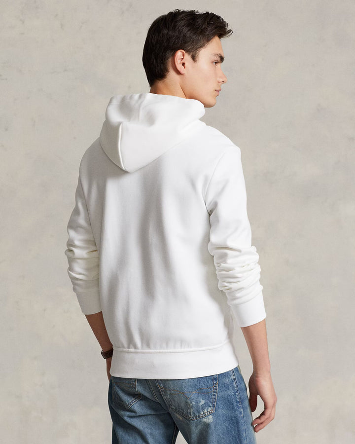 Ralph Lauren Double-Knit Full-Zip Hoodie | White