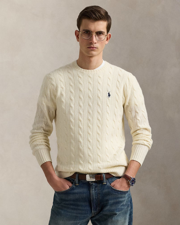 Ralph Lauren Cable-Knit Wool-Cashmere Jumper | Cream