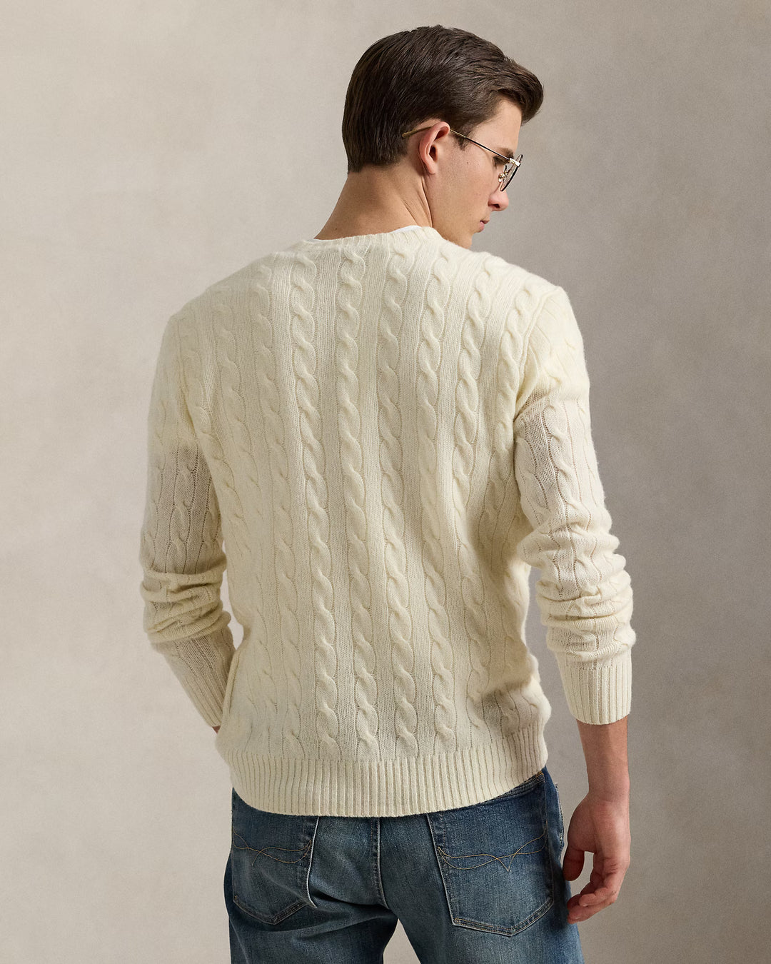 Ralph Lauren Cable-Knit Wool-Cashmere Jumper | Cream