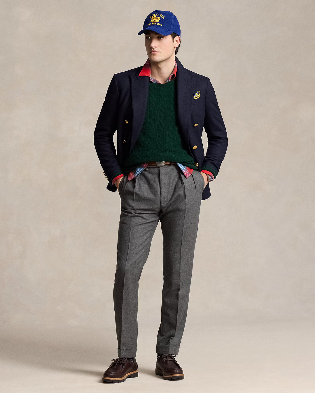 Ralph Lauren Cable-Knit Wool-Cashmere Jumper | Green