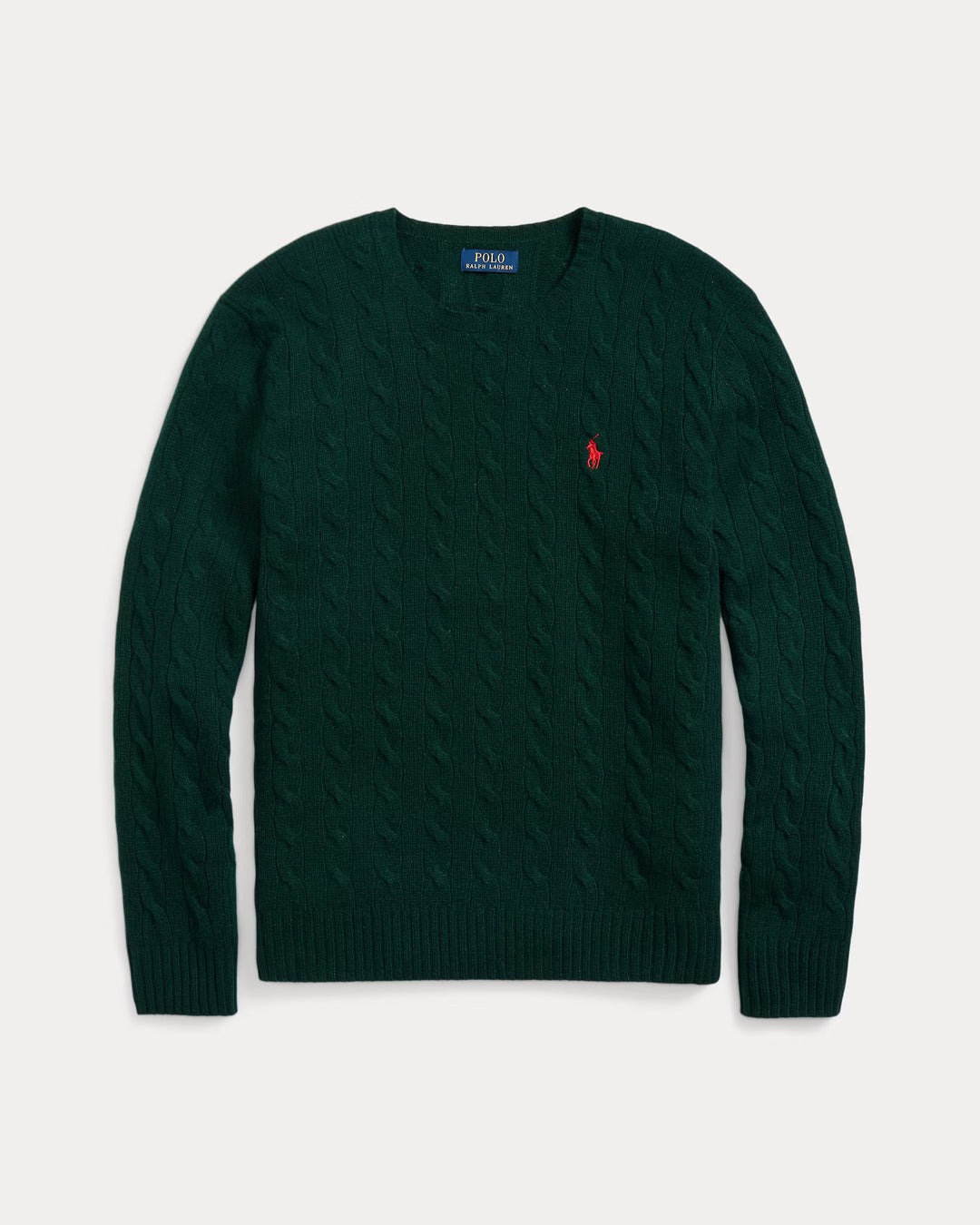Ralph Lauren Cable-Knit Wool-Cashmere Jumper | Green