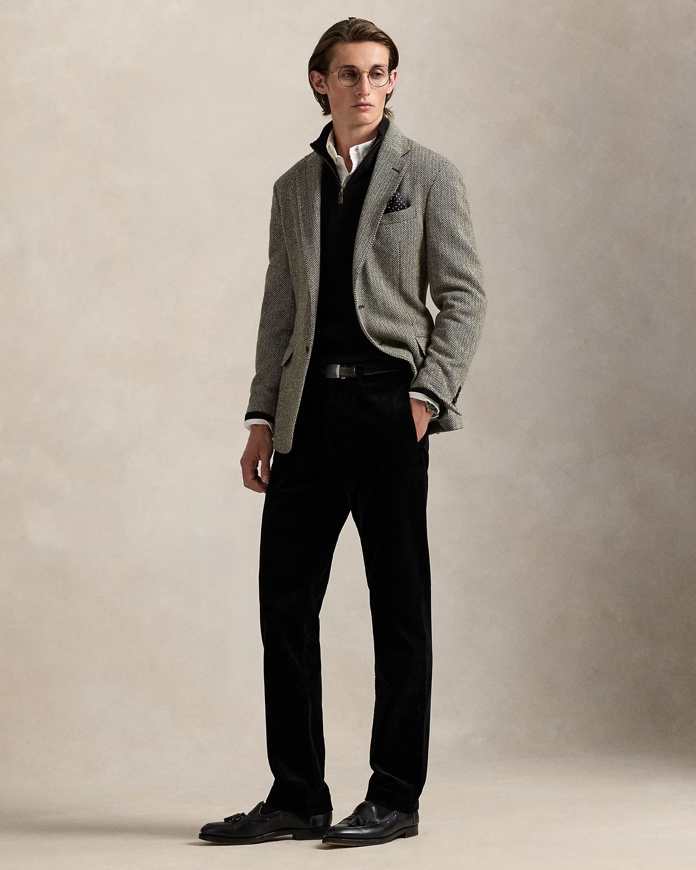 Ralph Lauren Wool Quarter-Zip Jumper | Black