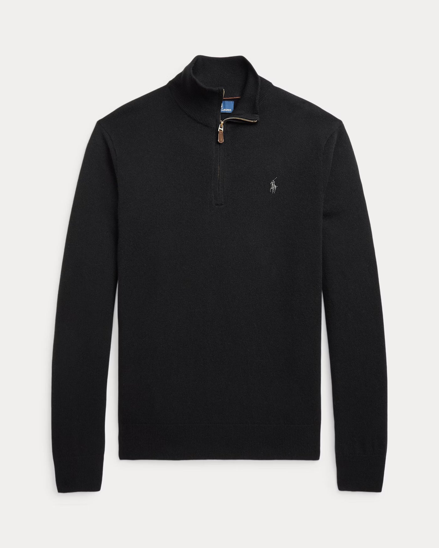 Ralph Lauren Wool Quarter-Zip Jumper | Black