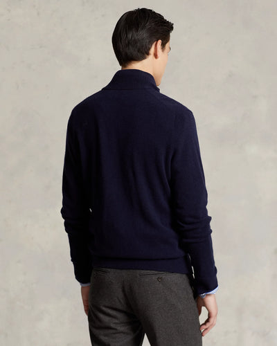 Ralph Lauren Wool Full-Zip Jumper | Hunter Navy