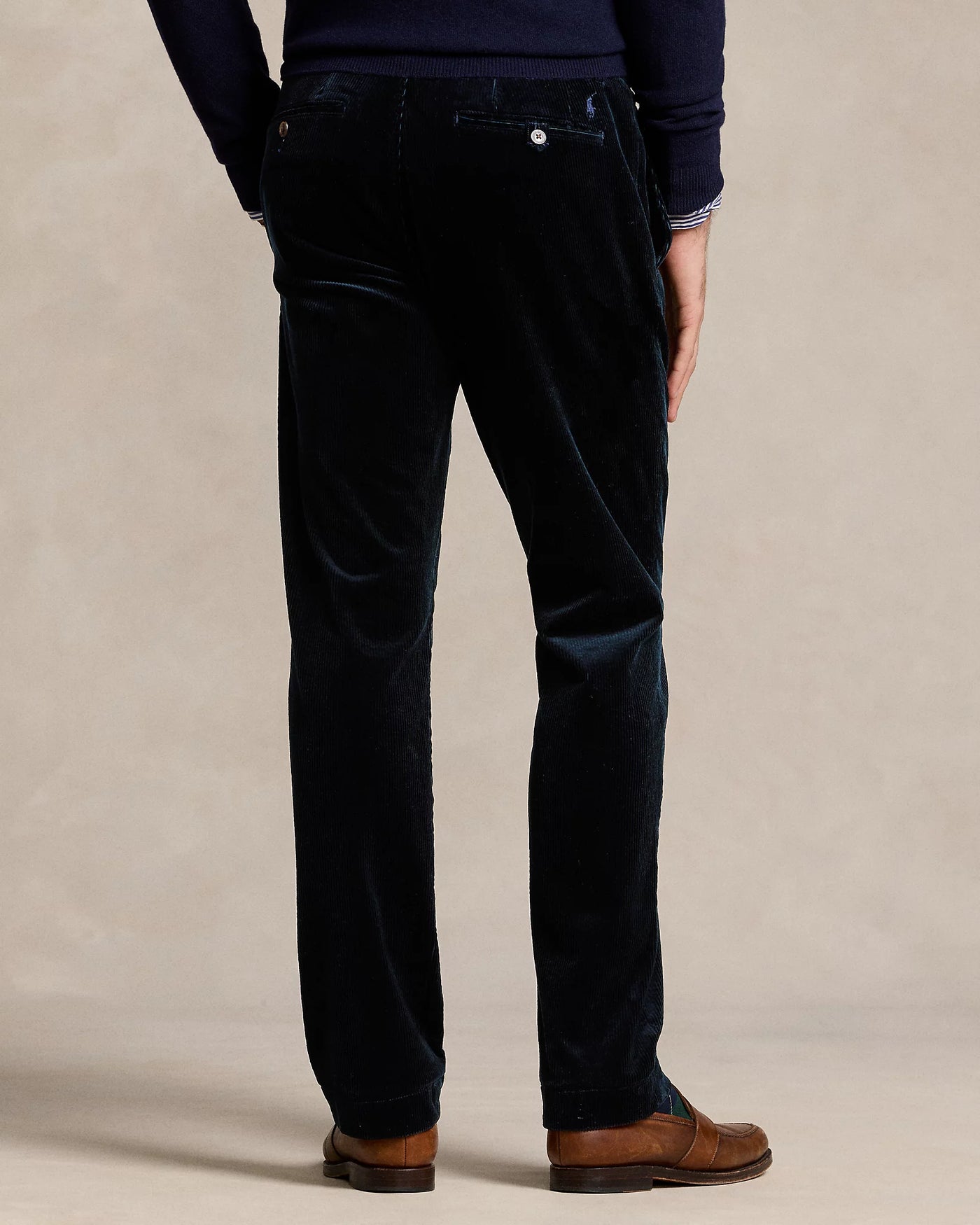 Ralph Lauren Stretch Straight Fit Corduroy Trouser | Aviator Navy