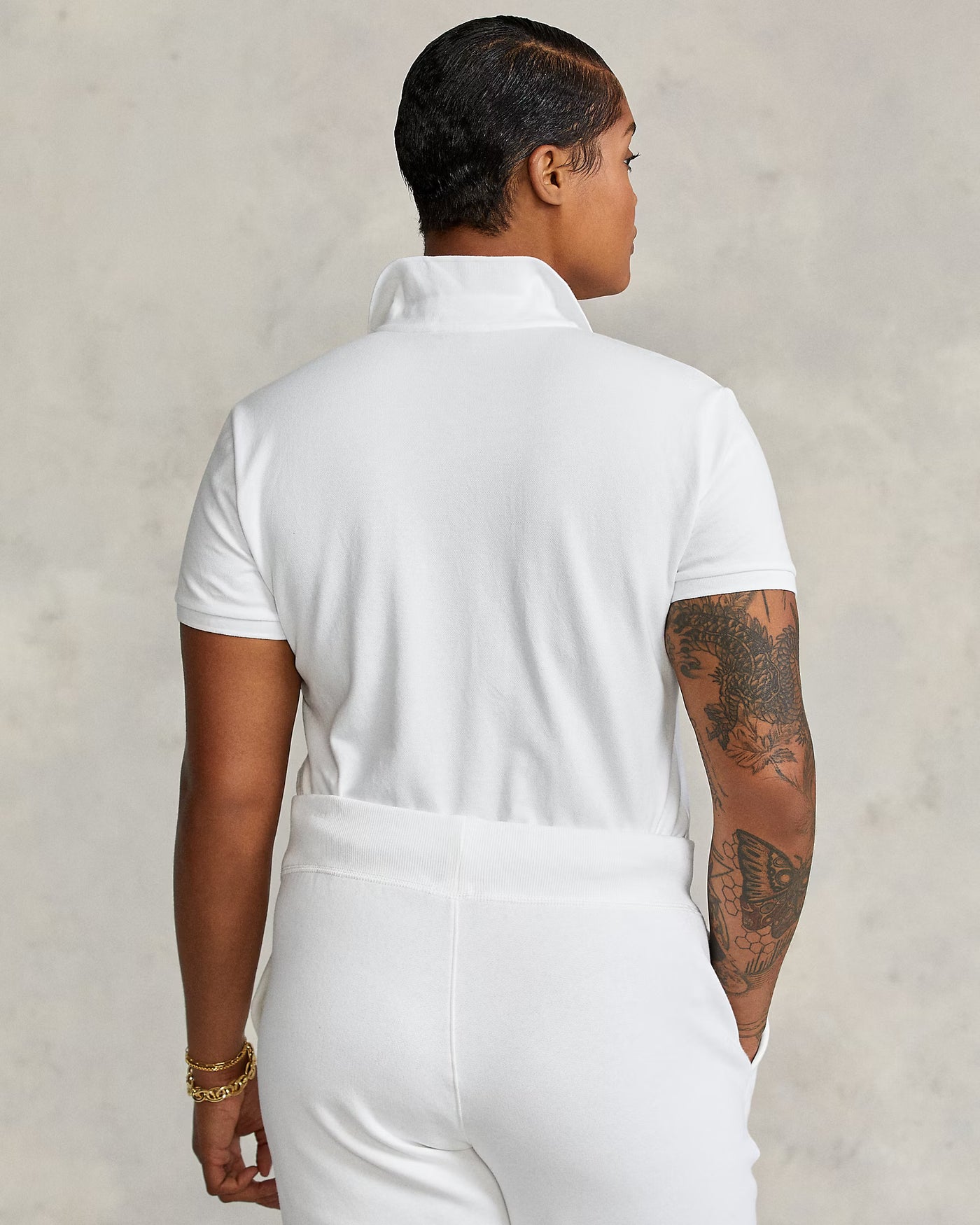 Ralph Lauren Slim Fit Stretch Polo Shirt | White