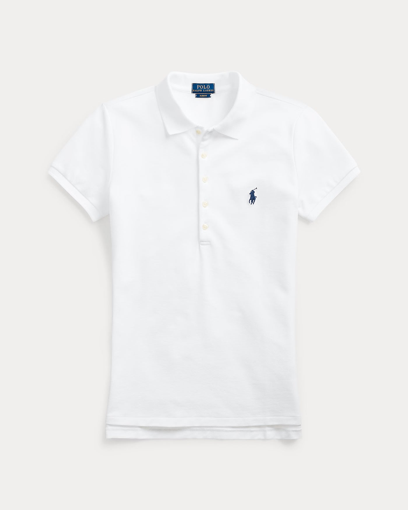 Ralph Lauren Slim Fit Stretch Polo Shirt | White