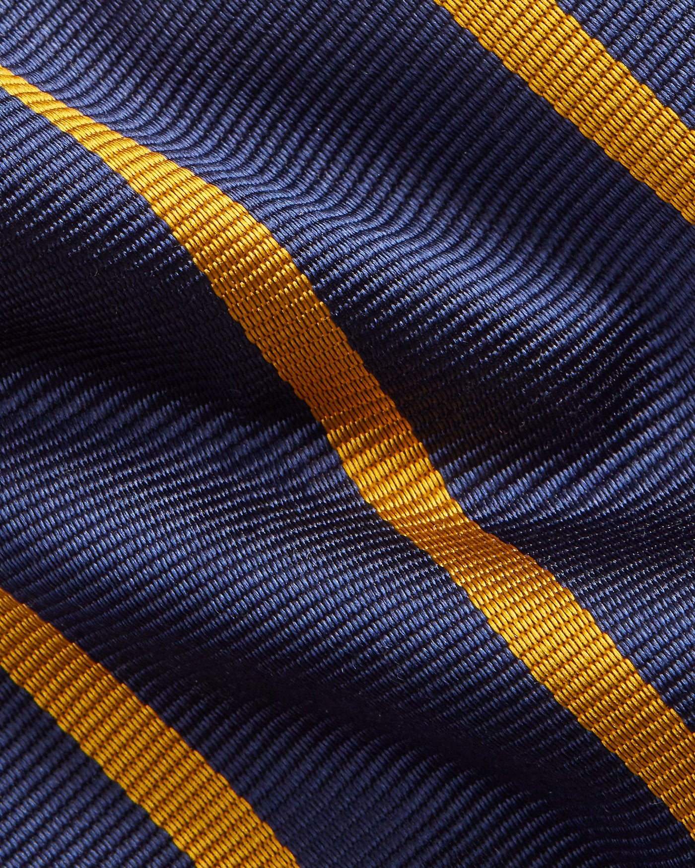 Ralph Lauren Striped Silk Repp Tie | Navy/Gold