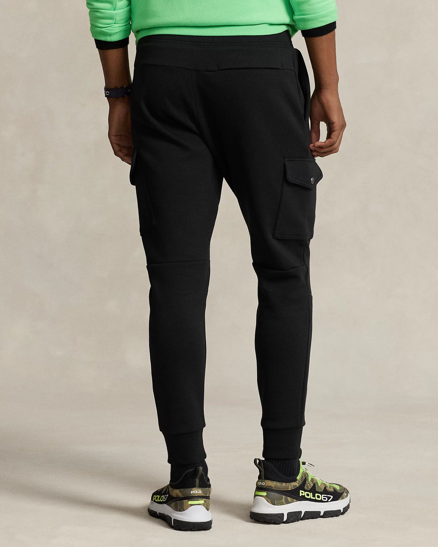 Ralph Lauren Double-Knit Cargo Jogger | Black