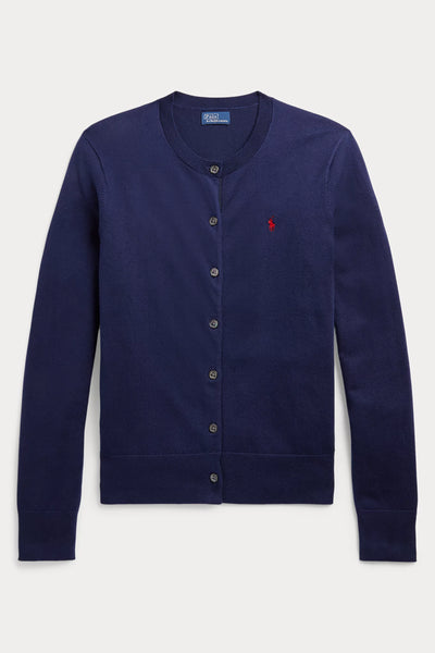 Ralph Lauren Cotton-Blend Cardigan | Bright Navy