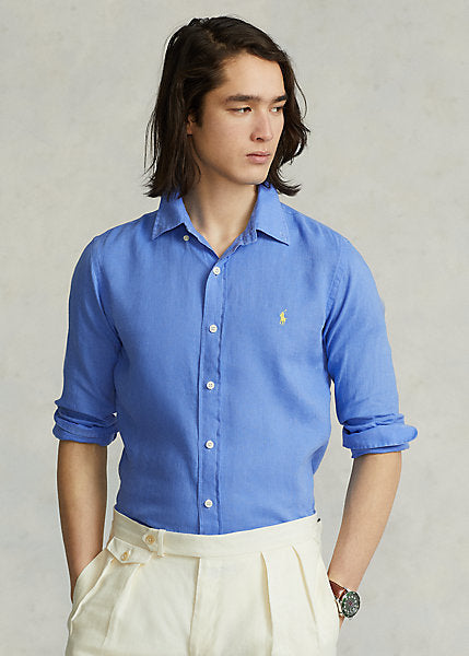 Ralph Lauren Linen Shirt | Harbor Blue