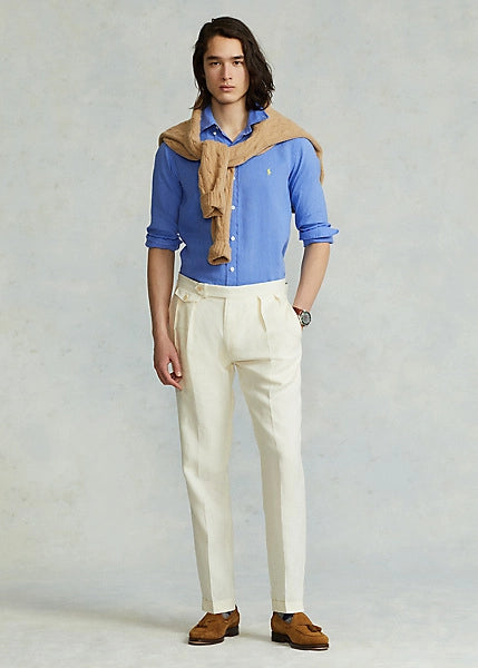 Ralph Lauren Linen Shirt | Harbor Blue