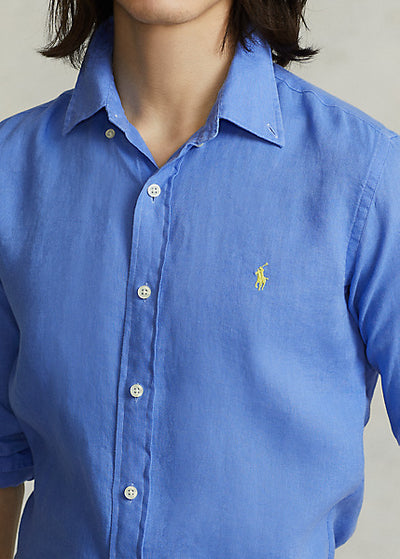 Ralph Lauren Linen Shirt | Harbor Blue