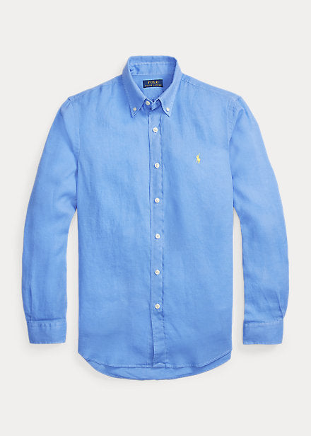 Ralph Lauren Linen Shirt | Harbor Blue