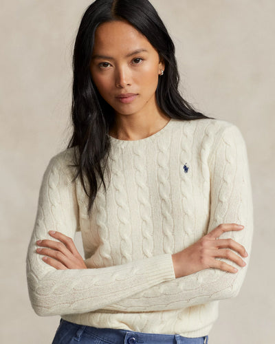 Ralph Lauren Cable-Knit Wool-Cashmere Jumper | Authentic Cream