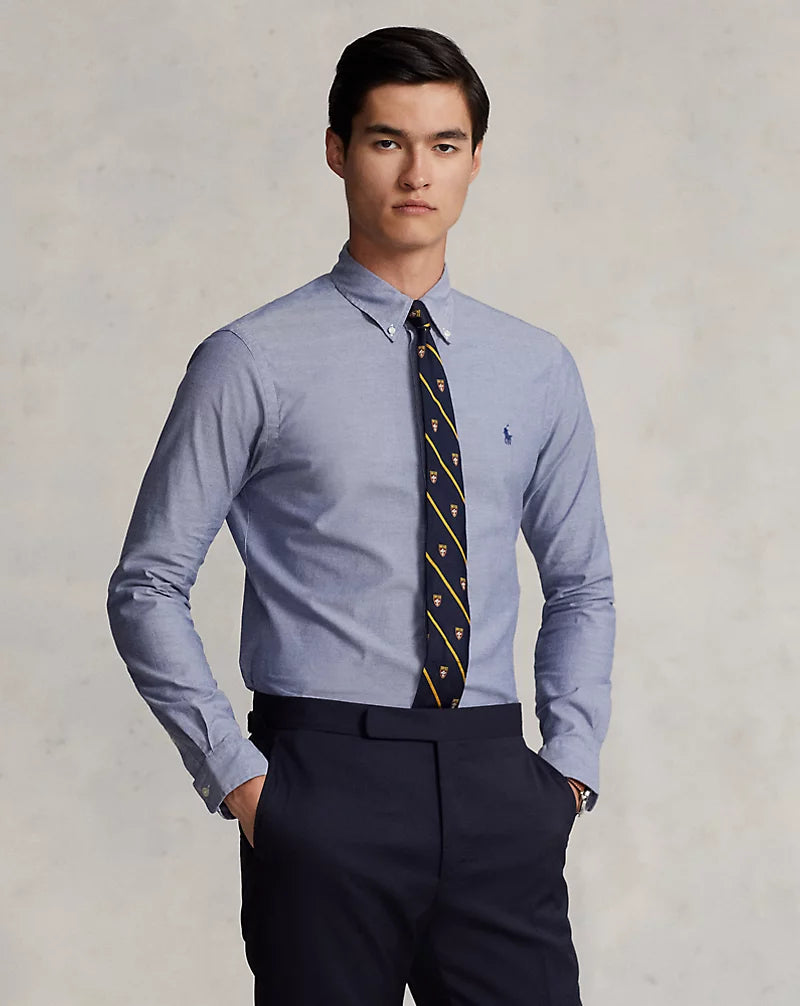 Ralph Lauren Custom Fit Stretch Oxford Shirt | Navy