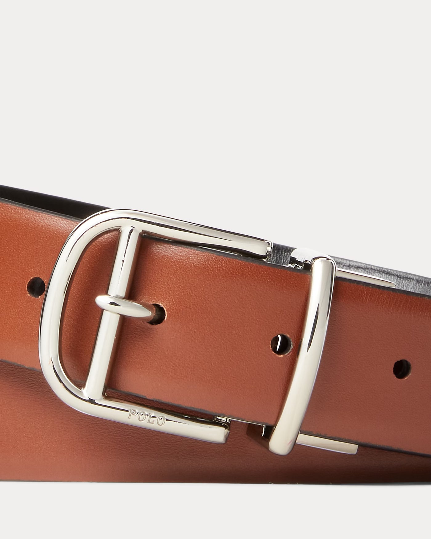 Ralph Lauren Reversible Dress Belt | Black/Cognac
