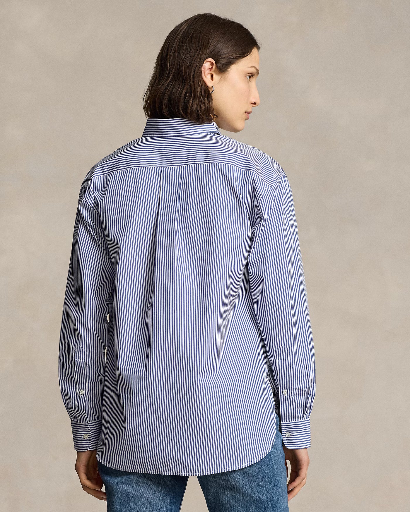 Ralph Lauren Relaxed Fit Striped Cotton Shirt | Blue/White