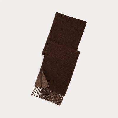 Ralph Lauren Reversible Wool-Blend Scarf | Nutmeg/Brown