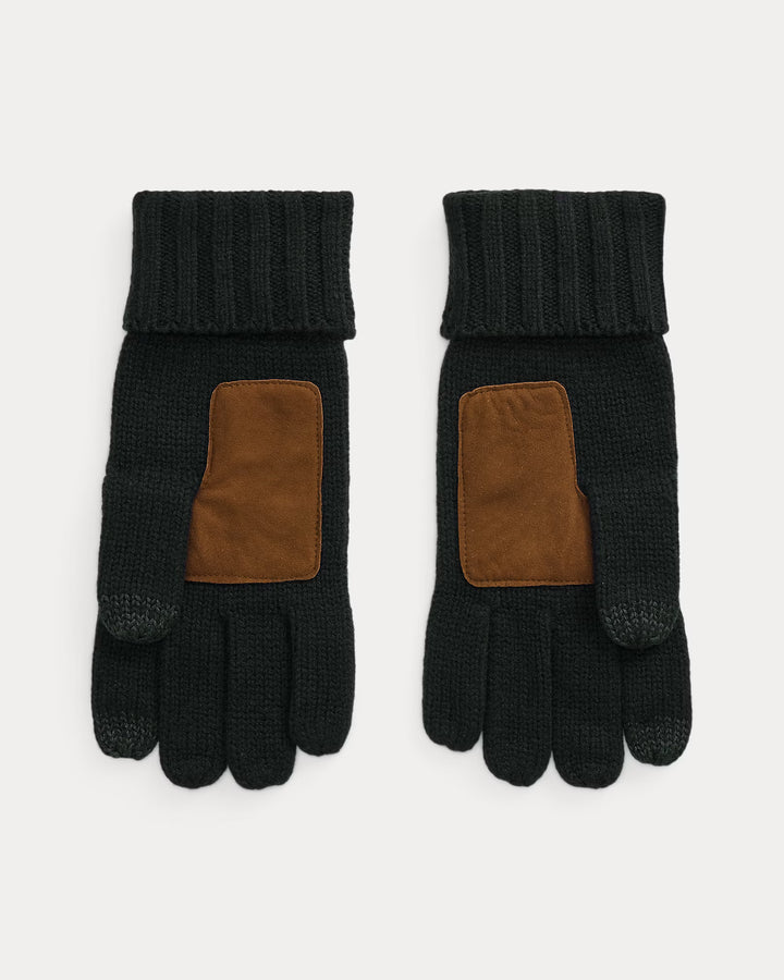 Ralph Lauren Merino Wool Touch Screen Gloves | Black