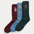 Ralph Lauren Polo Bear Crew Sock 3-Pack Gift Set | Blue/Green/Wine