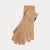 Ralph Lauren Cable-Knit Wool-Cashmere Gloves | Camel
