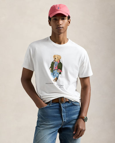 Ralph Lauren Classic Fit Polo Bear Jersey T-Shirt | White Explorer