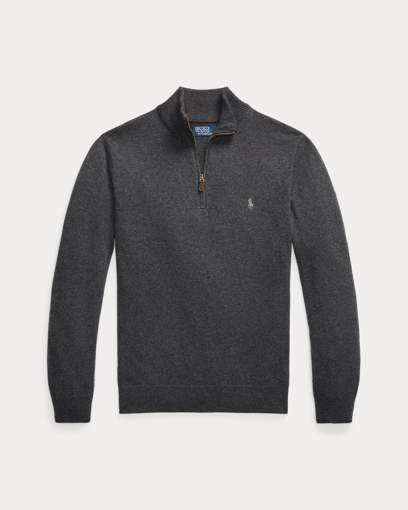 Ralph Lauren Wool Quarter-Zip Jumper | Dark Charcoal