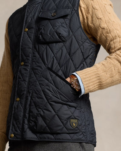 Ralph Lauren The Beaton Quilted Utility Gilet | Black