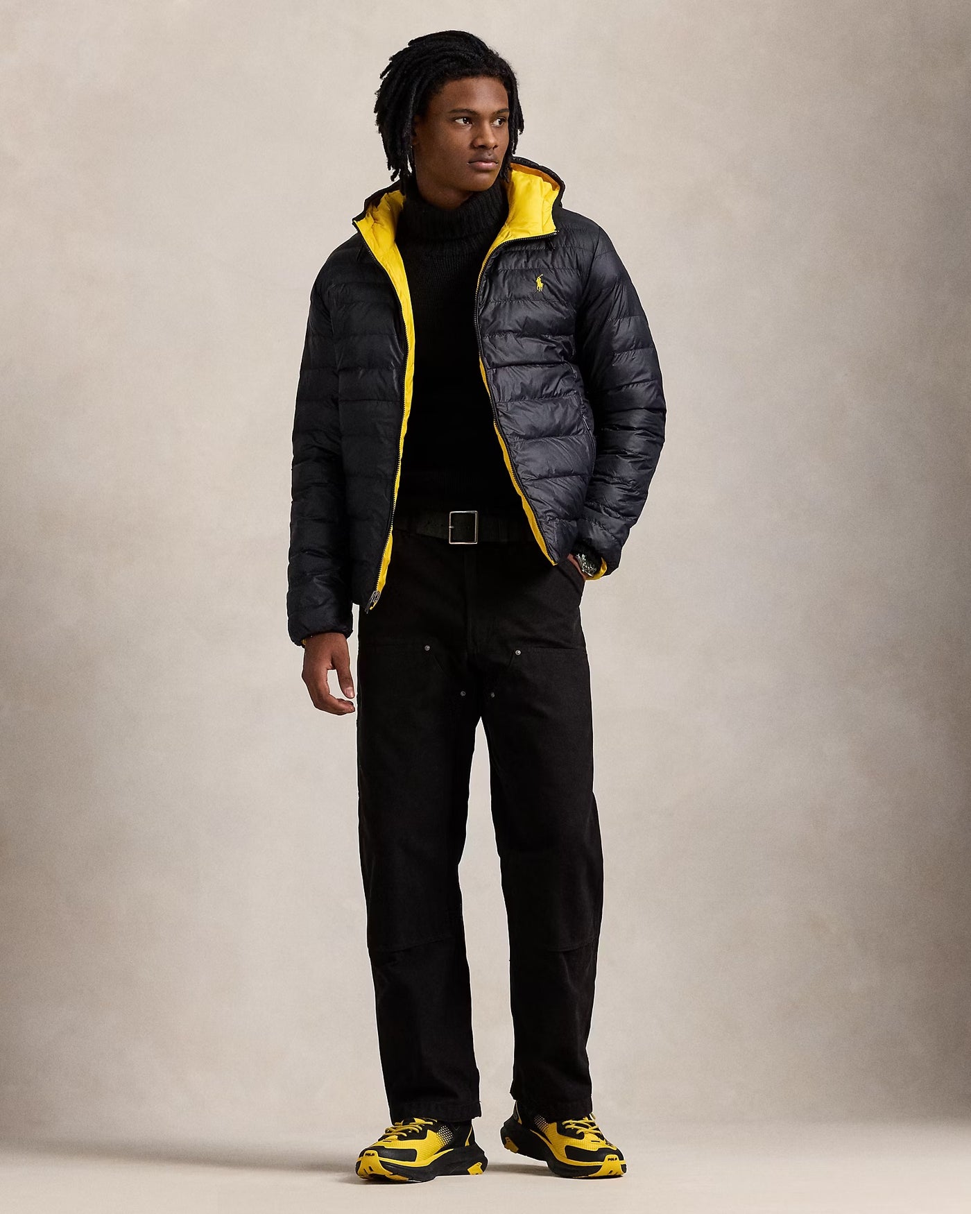 Ralph Lauren The Colden Reversible Jacket | Black/Yellow