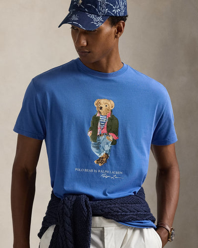 Ralph Lauren Classic Fit Polo Bear Jersey T-Shirt | Iris Blue