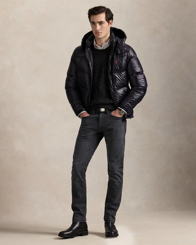 Ralph Lauren The Gorham Glossed Down Jacket | Black Glossy