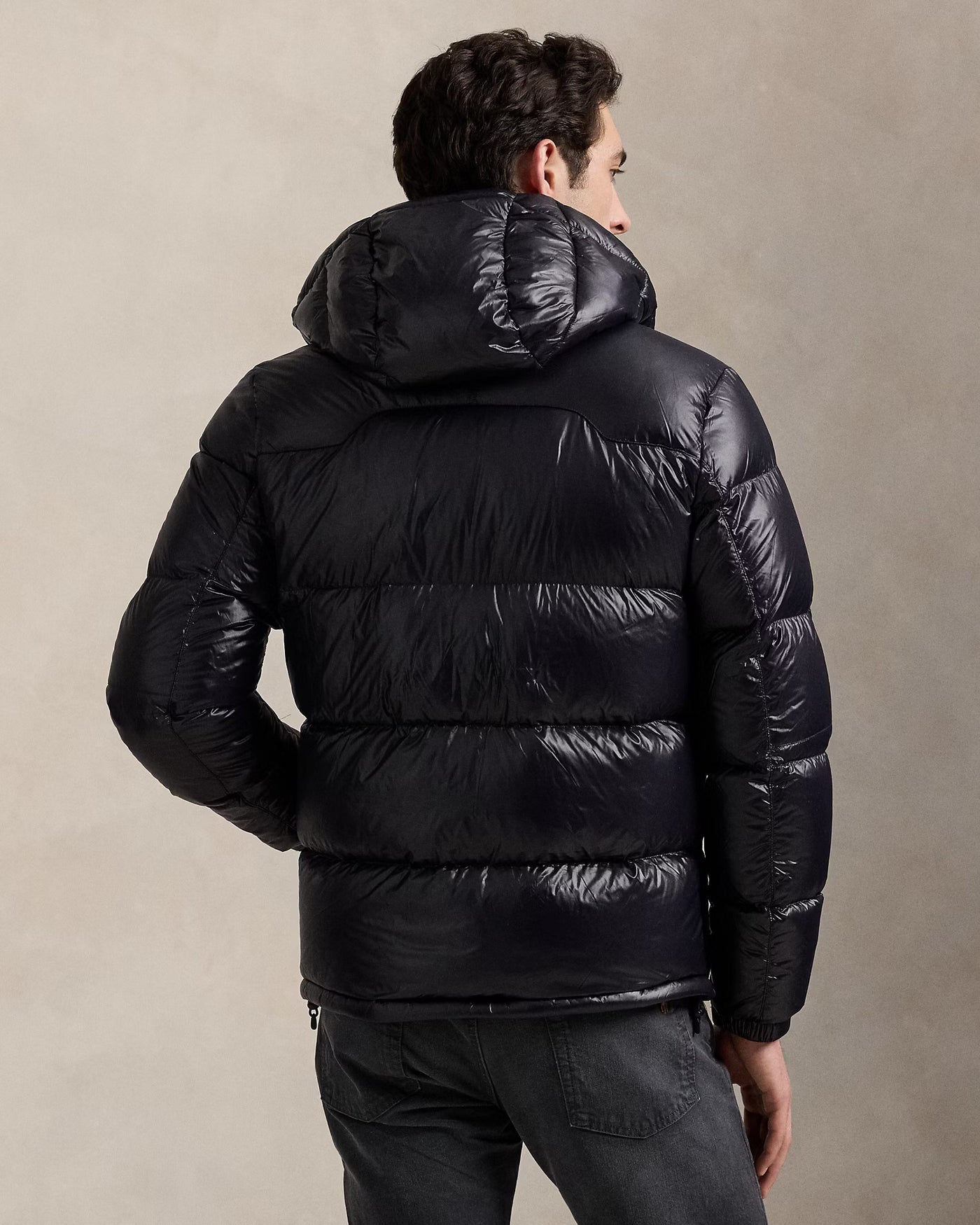Ralph Lauren The Gorham Glossed Down Jacket | Black Glossy