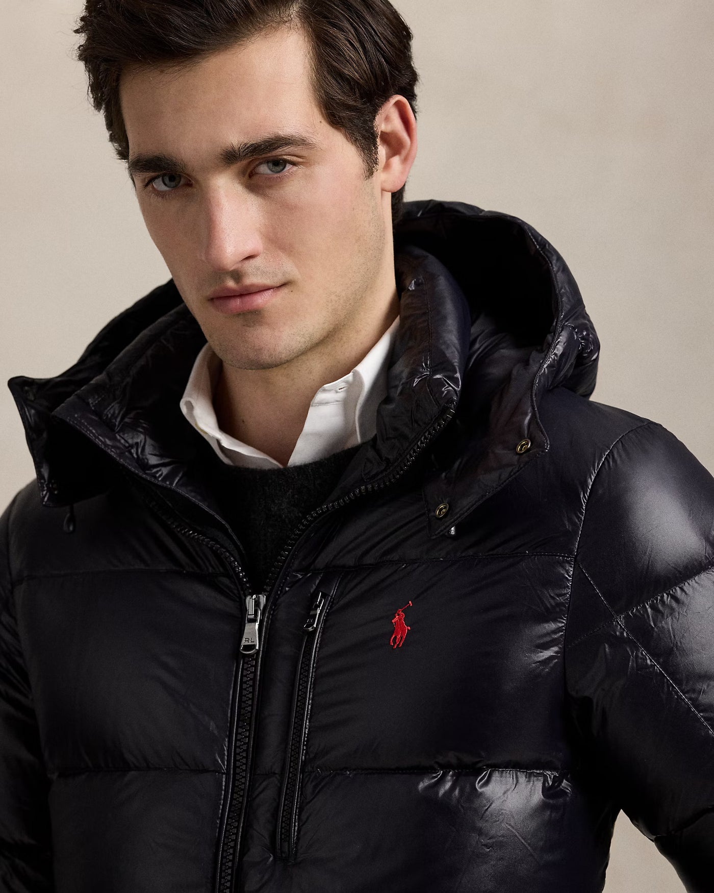 Ralph Lauren The Gorham Glossed Down Jacket | Black Glossy