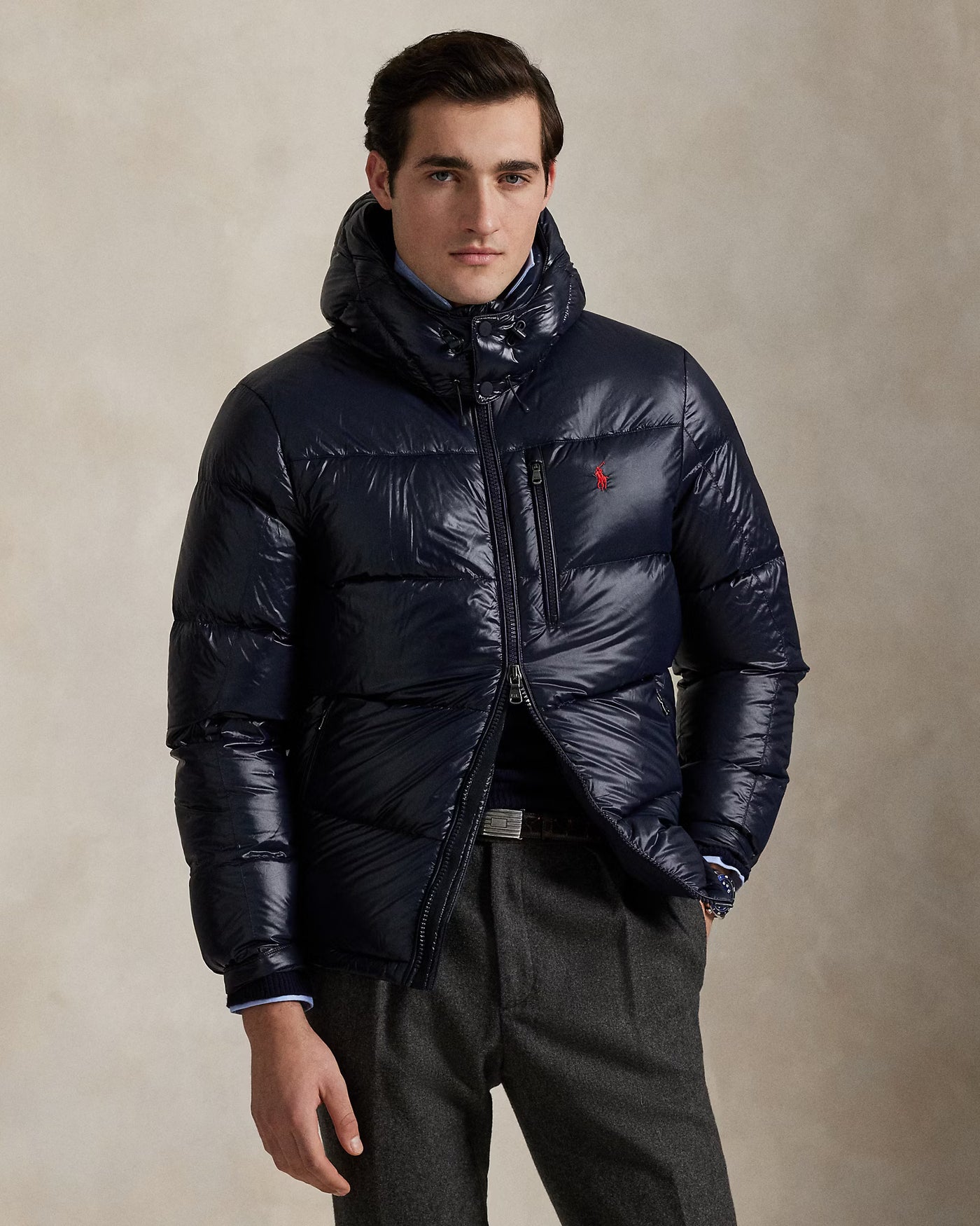 Ralph Lauren The Gorham Glossed Down Jacket | Navy Glossy