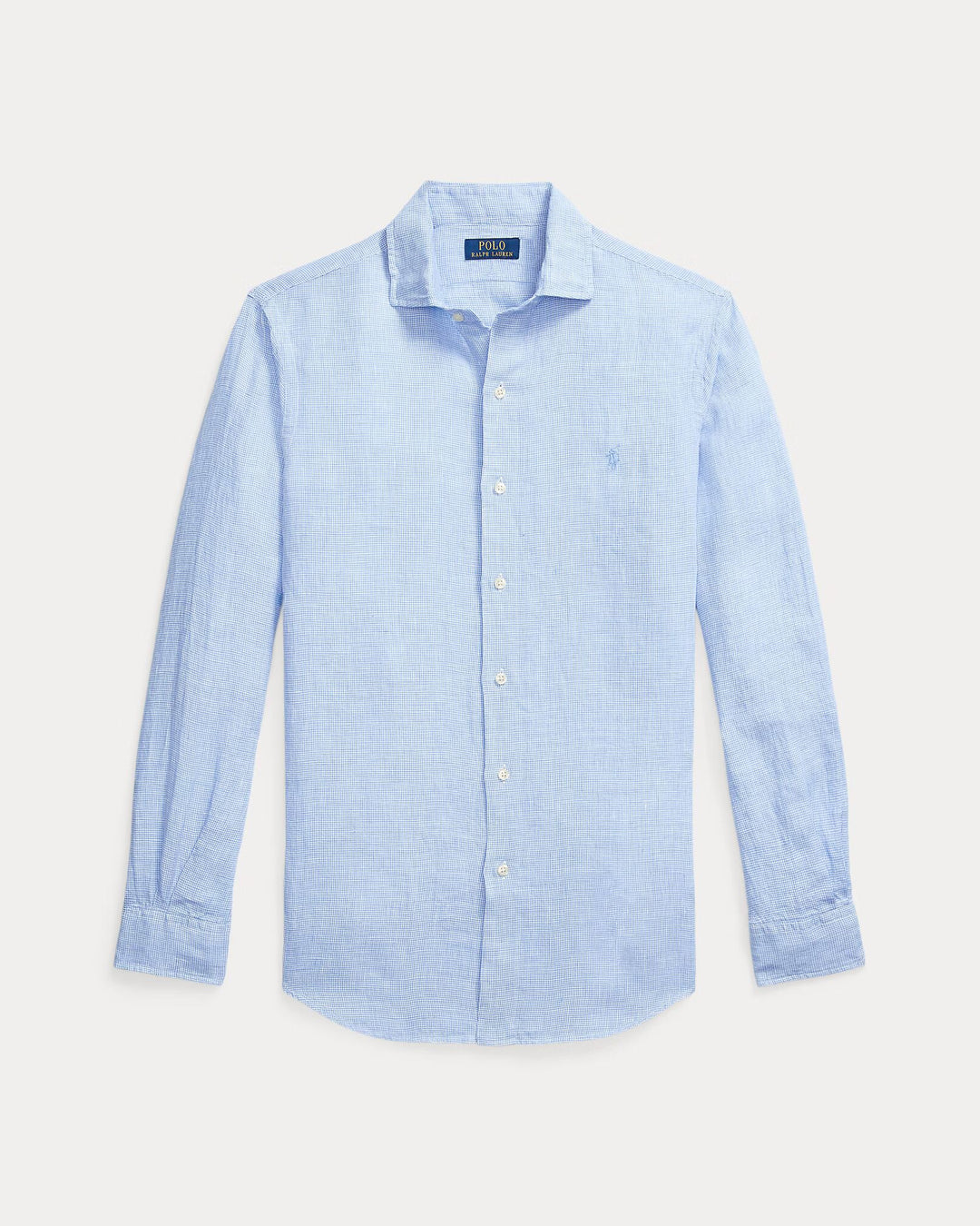 Ralph Lauren Custom Fit Linen Shirt | Cabana Blue