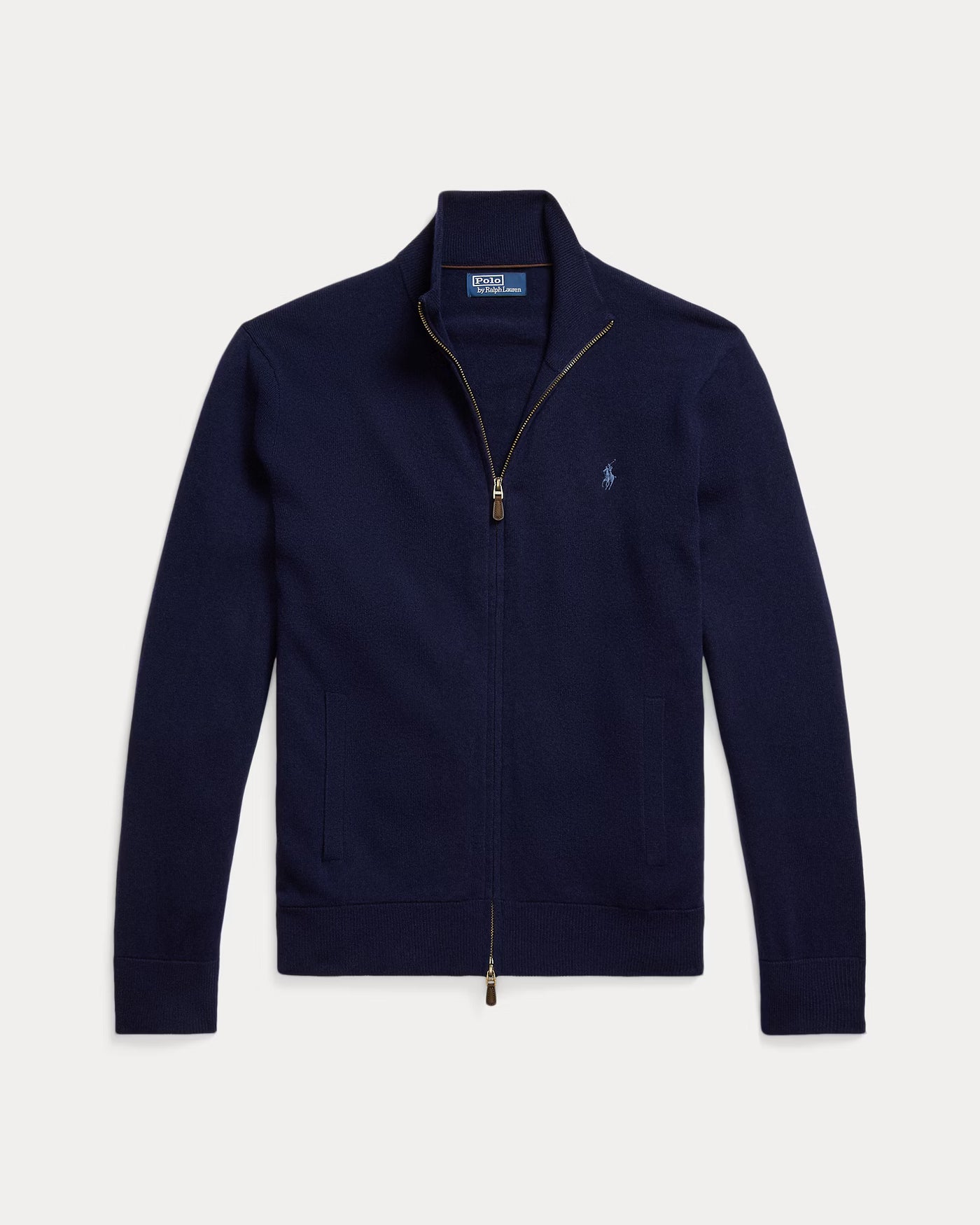 Ralph Lauren Wool Full-Zip Jumper | Hunter Navy