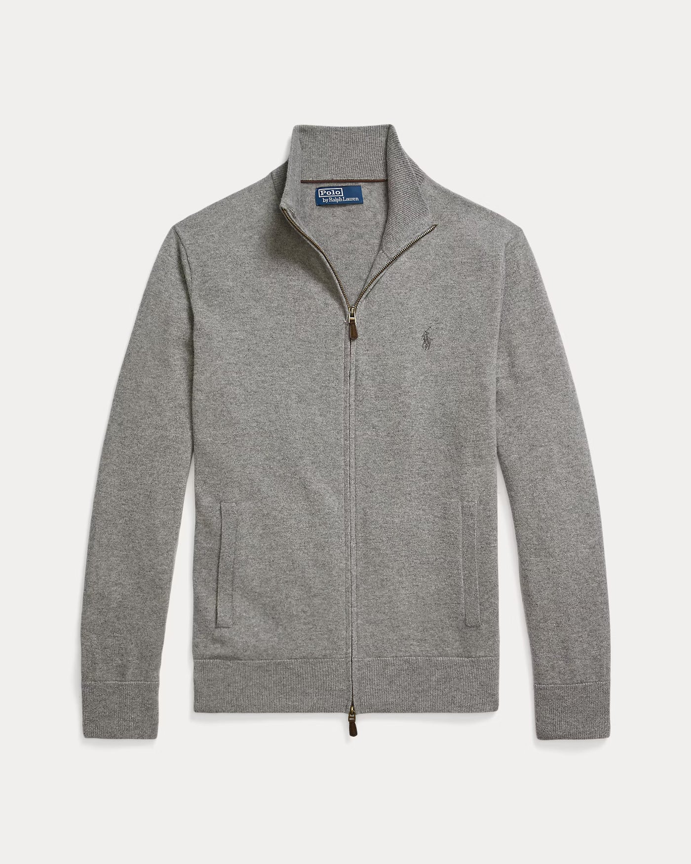 Ralph Lauren Wool Full-Zip Jumper | Grey