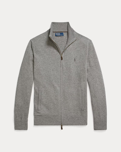 Ralph Lauren Wool Full-Zip Jumper | Grey